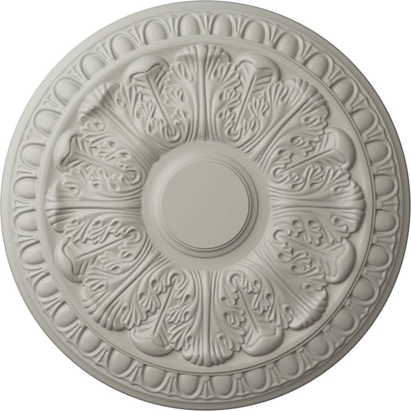 Ekena Millwork Colton Ceiling Medallion (Fits Canopies up to 4 3/4"), Hnd-Painted Pot of Cream, 15 3/4"OD x 1 1/2"P CM15CNPCF - main